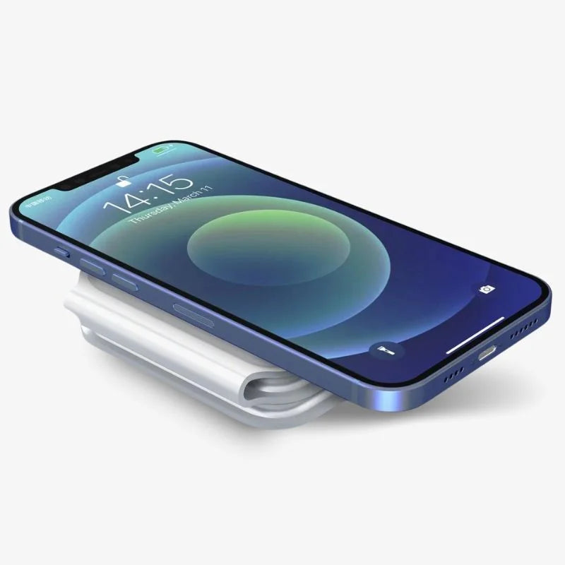 3-in-1 Faltbare Ladestation für Smartphones und Tablets – Kabelmanagement, Kompakt und Tragbar, Schwarz 5