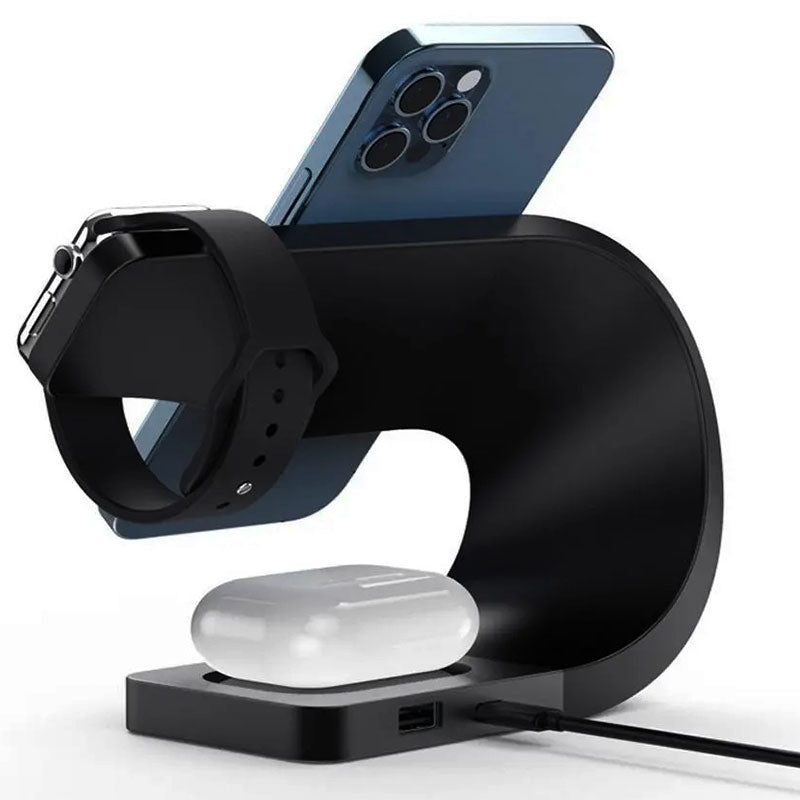 4-in-1-Ladestation für iPhone, Apple Watch und AirPods – Schnelles, sicheres Laden mit MagSafe-Technologie, kompaktes Design 3