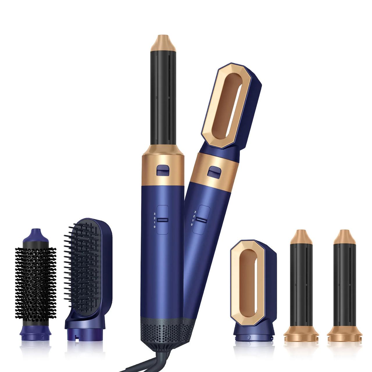 5-in-1 Haarstyler für Locken, Wellen und Glätten – Hitzeschutz für alle Haartypen, Zeitsparend und Innovativ 1
