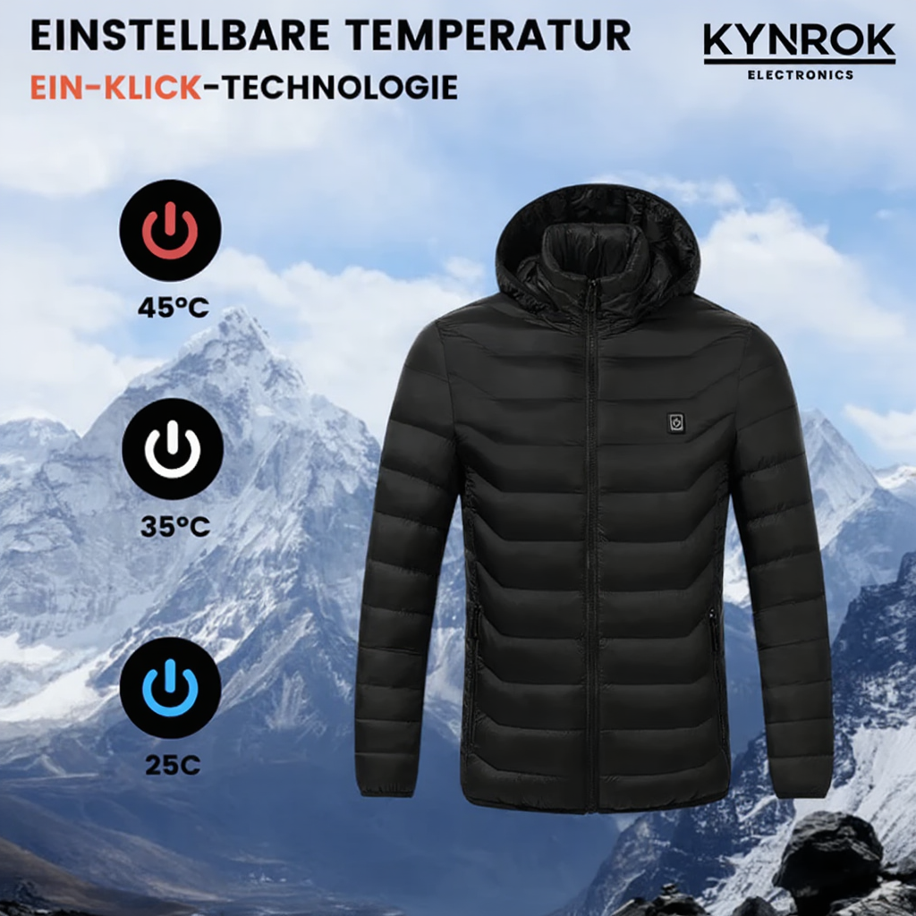 ThermoJacke Unisex | Beheizbare Jacke 9 Heizzonen 3 Stufen