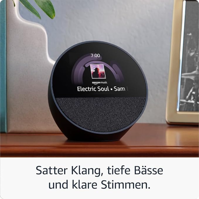 Echo | Spot 2024 Smart-Wecker mit Alexa, Farbe Blau