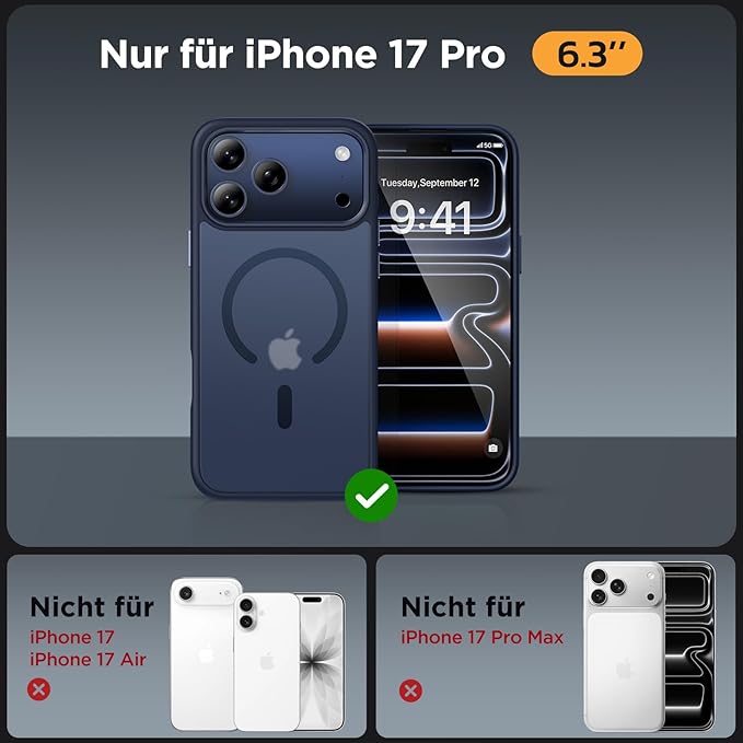 ClearGuard | Stoßfeste Handyhülle für iPhone Magsafe Laden