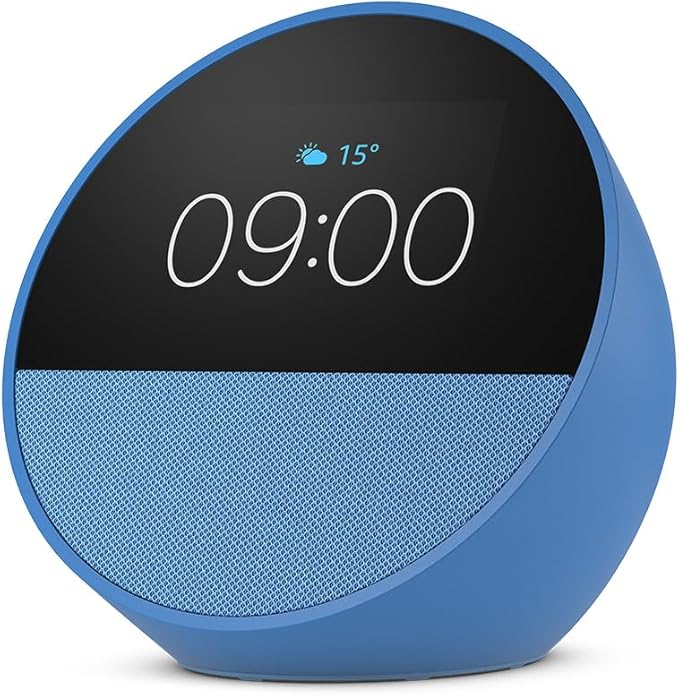 Echo | Spot 2024 Smart-Wecker mit Alexa, Farbe Blau