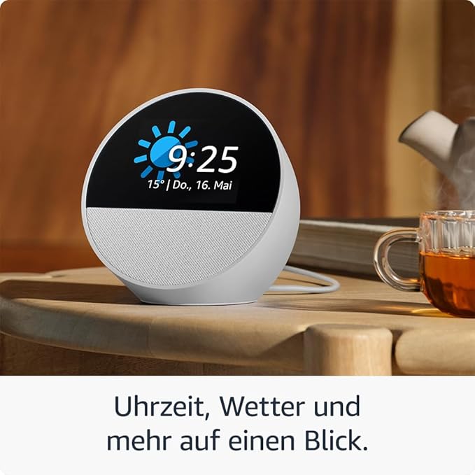 Echo | Spot 2024 Smart-Wecker mit Alexa, Farbe Blau