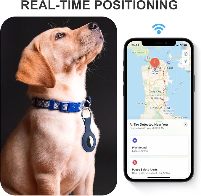 TagGuard | Silikon Hund Schutzhülle für Apple AirTag