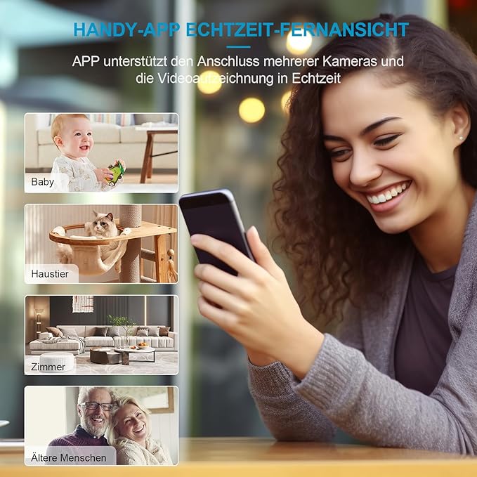 SecureCam | Außenkamera 1080P mit Bewegungsmelder