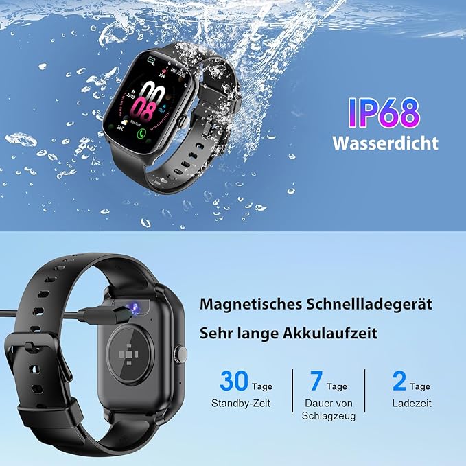 Tempo | Fitness Smartwatch für Herren & Damen