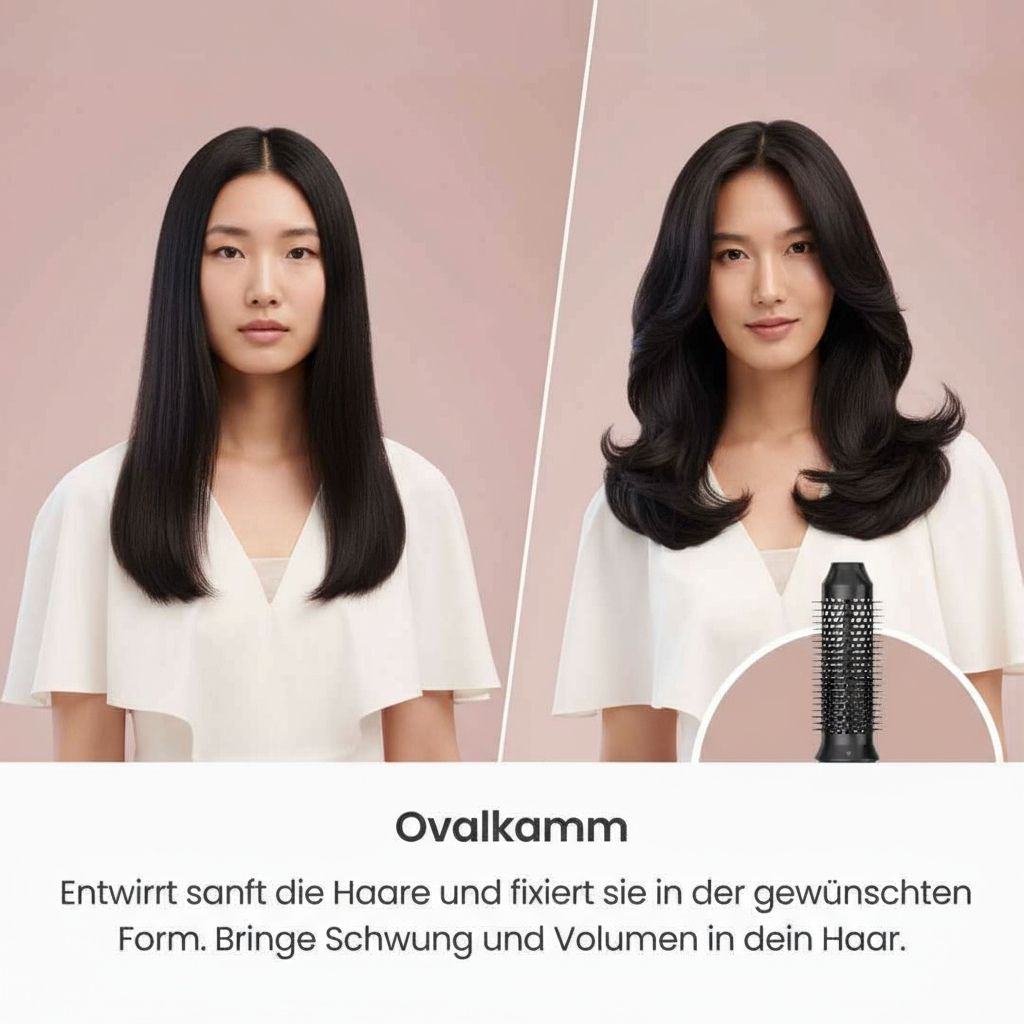 8-in-1 Haarstyler mit Ionen-Technologie für Volumen, Locken und glattes Haar – Innovatives Styling-Tool für alle Haartypen 3