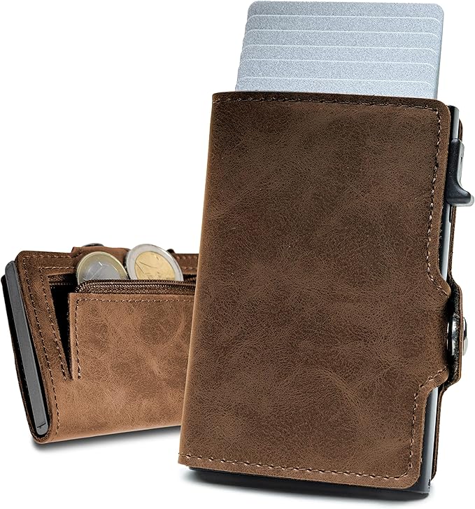 SecureHold | Kartenetui Herren aus Spaltleder