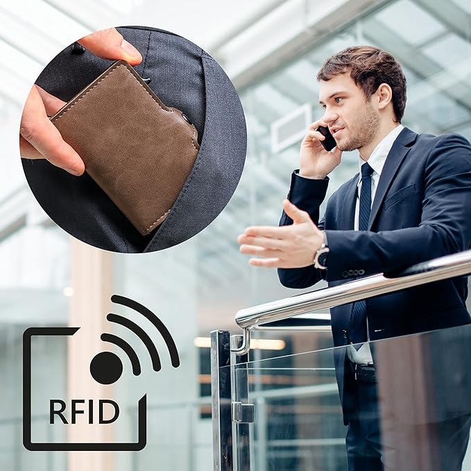 SecureHold | Kartenetui Herren aus Spaltleder