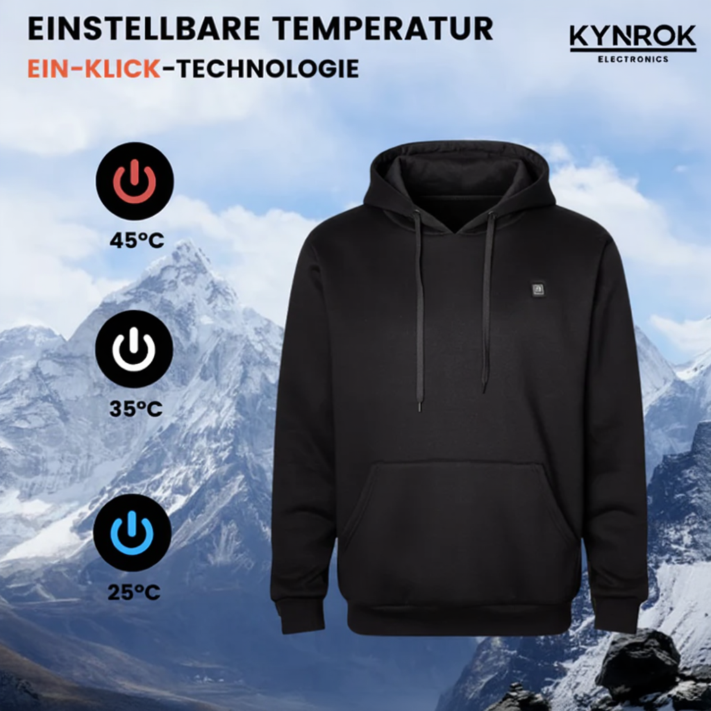 ThermoHoodie | Unisex Hoodie Beheizbar 5 Heizzonen 16h