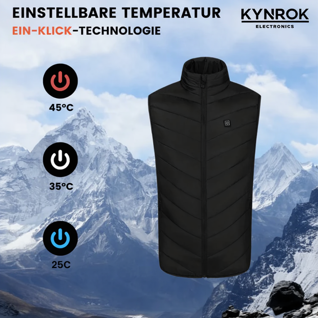 ThermoWeste Unisex | Heizweste 9 Heizzonen 3 Stufen