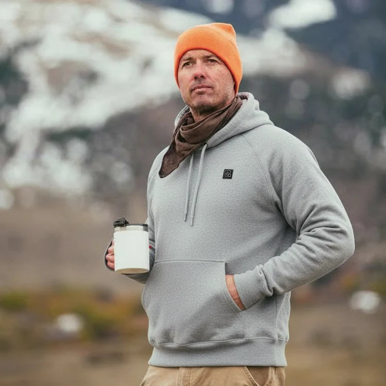 ThermoHoodie | Unisex Hoodie Beheizbar 5 Heizzonen 16h