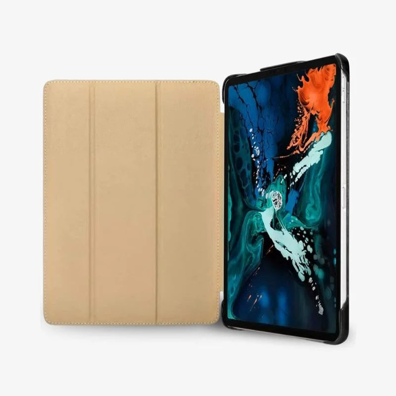 Echtleder Hülle für iPad Pro 11 und 12 – Schlanker Schutz, Präzise Passform, Schwarz 3