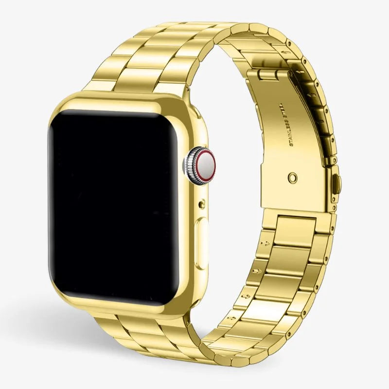 Edelstahl-Uhrenarmband für Apple Watch mit Gehäuse 9