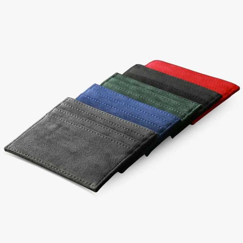 Elegantes Kartenetui aus Kunstleder für bis zu 10 Karten – Schwarz, Kompakt und Leicht für den Alltag 4