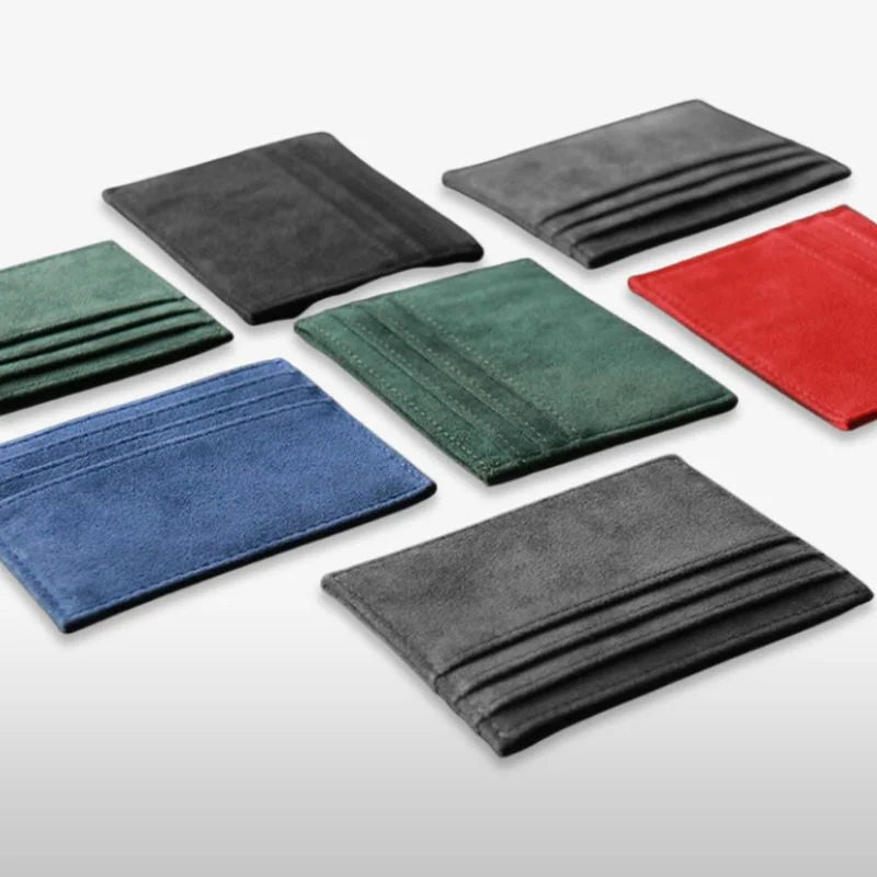 Elegantes Kartenetui aus Kunstleder für bis zu 10 Karten – Schwarz, Kompakt und Leicht für den Alltag 6