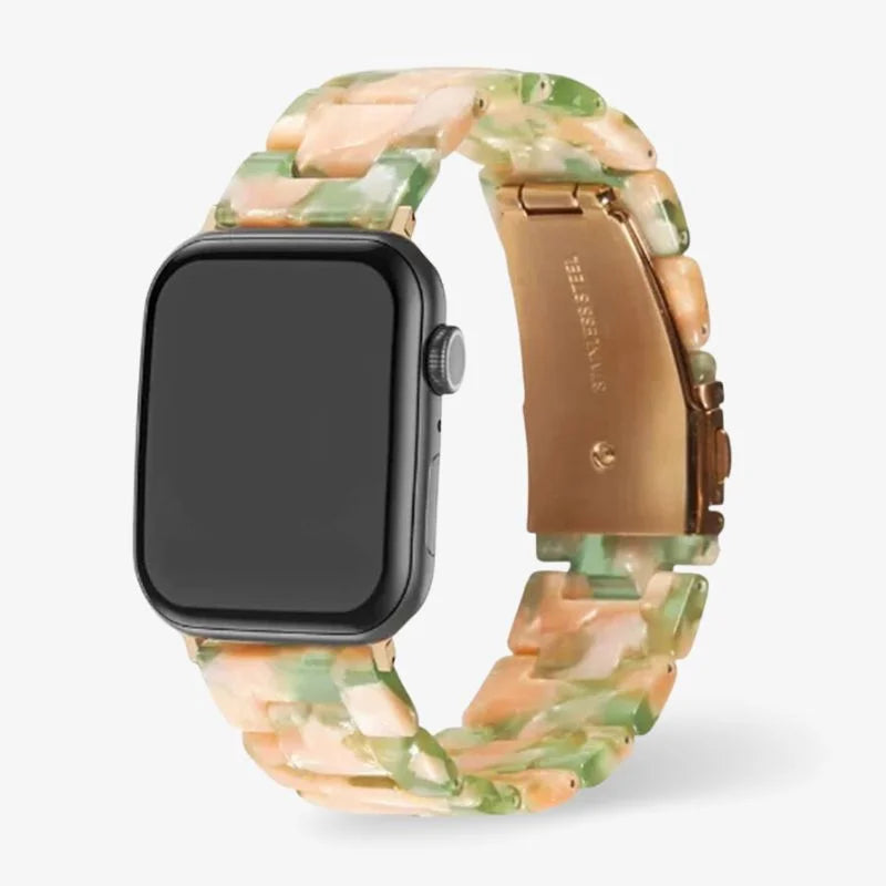 Elegantes Uhrenarmband aus Kunstharz für Apple Watch, Wasserbeständig 11