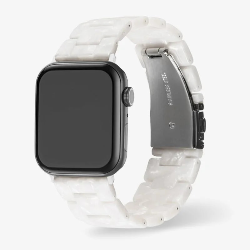 Elegantes Uhrenarmband aus Kunstharz für Apple Watch, Wasserbeständig 4
