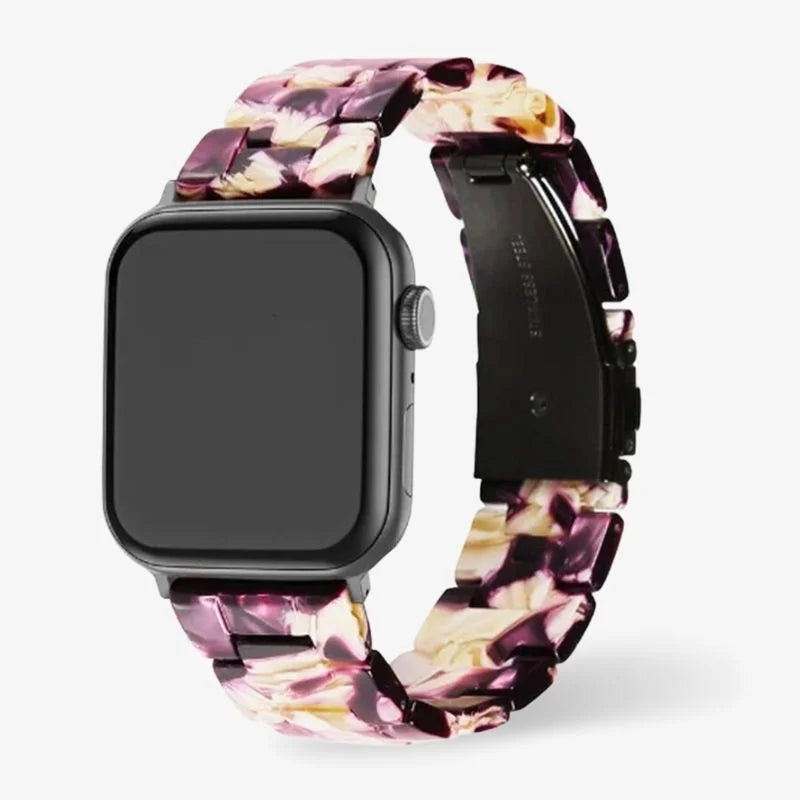 Elegantes Uhrenarmband aus Kunstharz für Apple Watch, Wasserbeständig 5