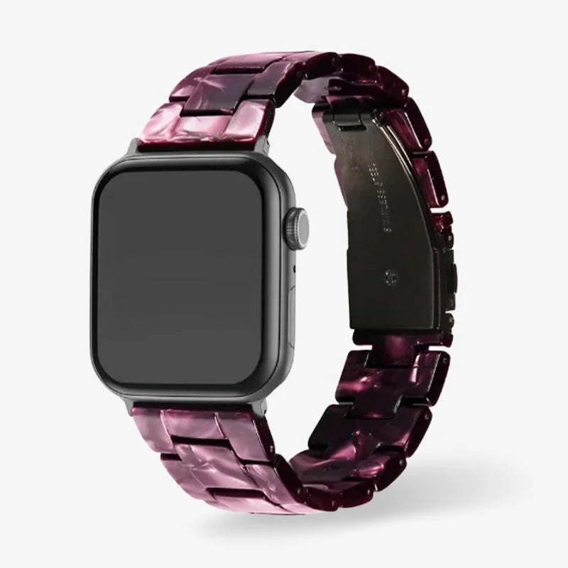 Elegantes Uhrenarmband aus Kunstharz für Apple Watch, Wasserbeständig 7