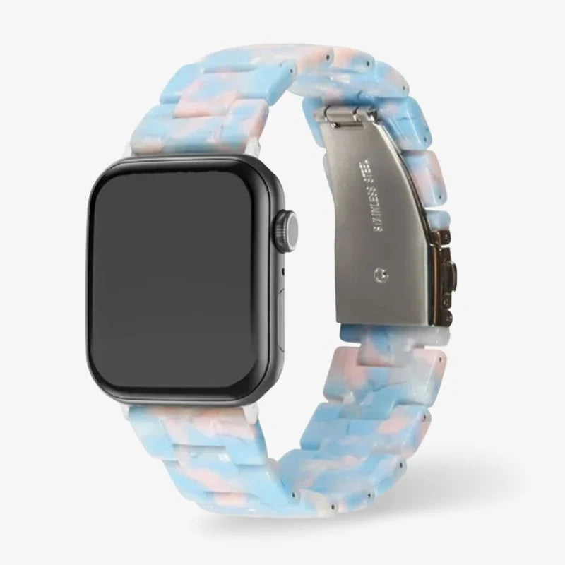 Elegantes Uhrenarmband aus Kunstharz für Apple Watch, Wasserbeständig 8