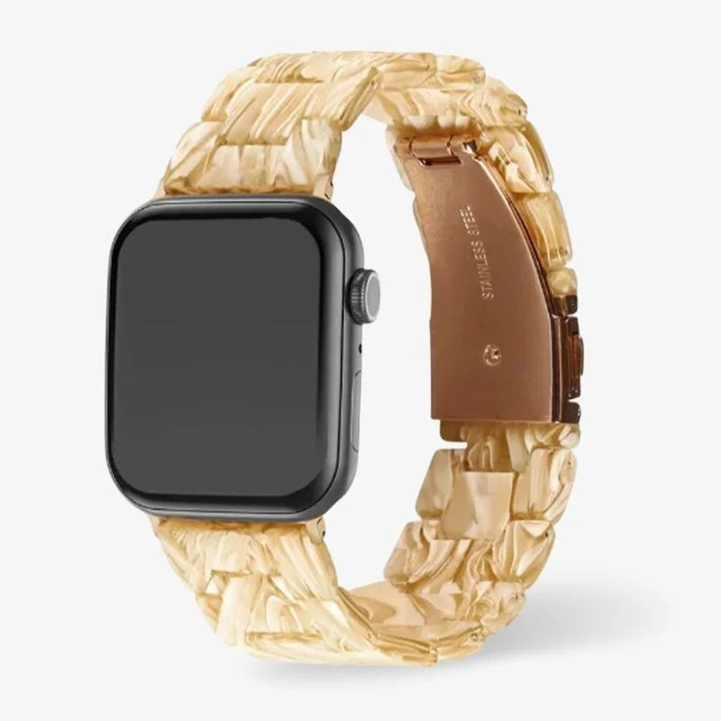 Elegantes Uhrenarmband aus Kunstharz für Apple Watch, Wasserbeständig 9