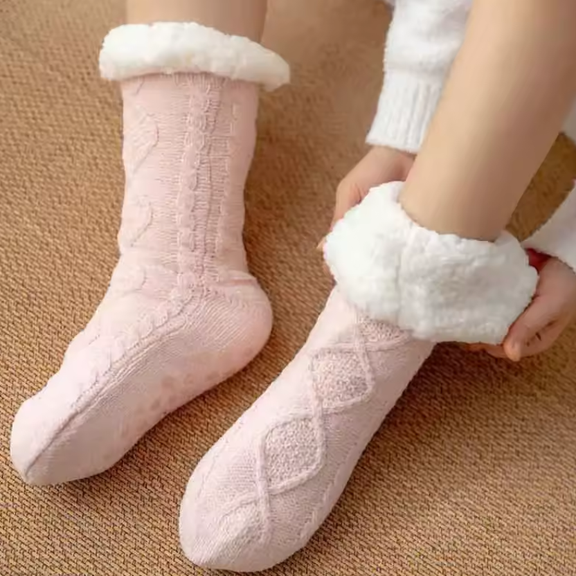 Flauschige Haussocken Herren mit Rutschfester Sohle für Komfort 10