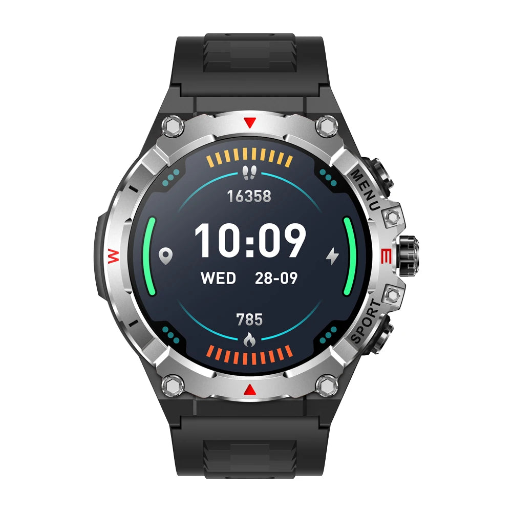 GPS-Smartwatch mit 1,43-Zoll-AMOLED-Display, Gesundheitsüberwachung und Bluetooth-Anruf – Leicht und Wasserdicht IP68 6