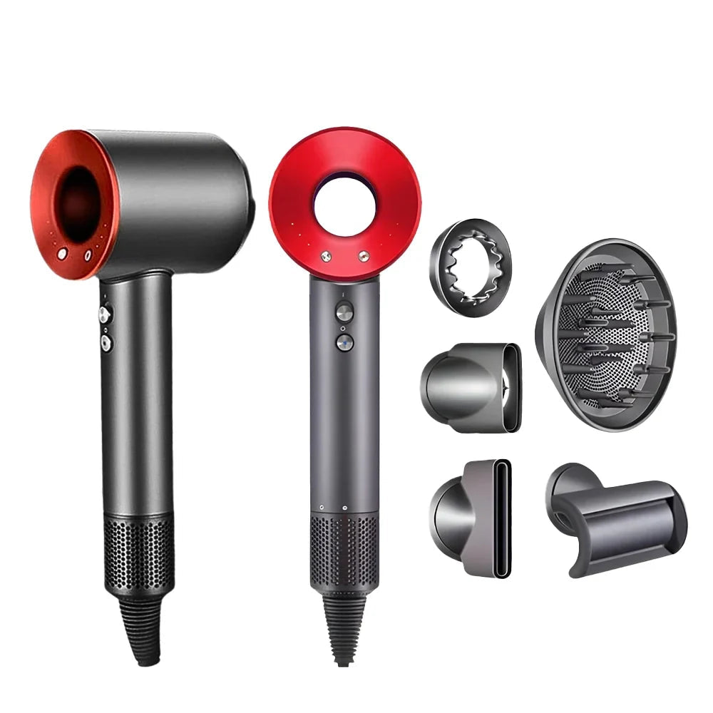 Haartrockner mit Ionen-Technologie und 5 Styling-Aufsätzen – Professioneller Föhn für Zuhause, Schnelles Trocknen, Gesunde Haare 3