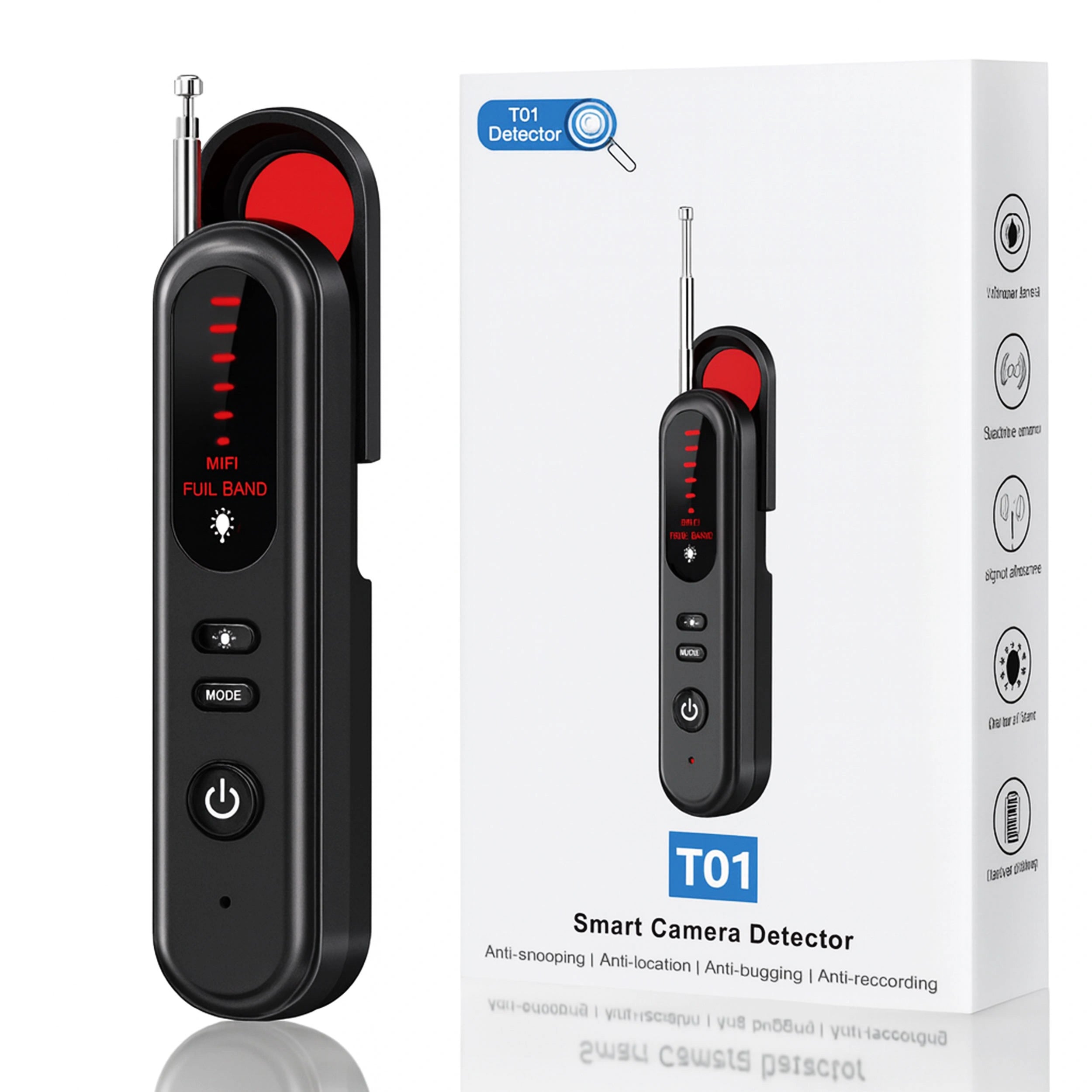 Intelligenter Detektor für versteckte Kameras und GPS-Tracker – Kompakt, leistungsstark und benutzerfreundlich 0