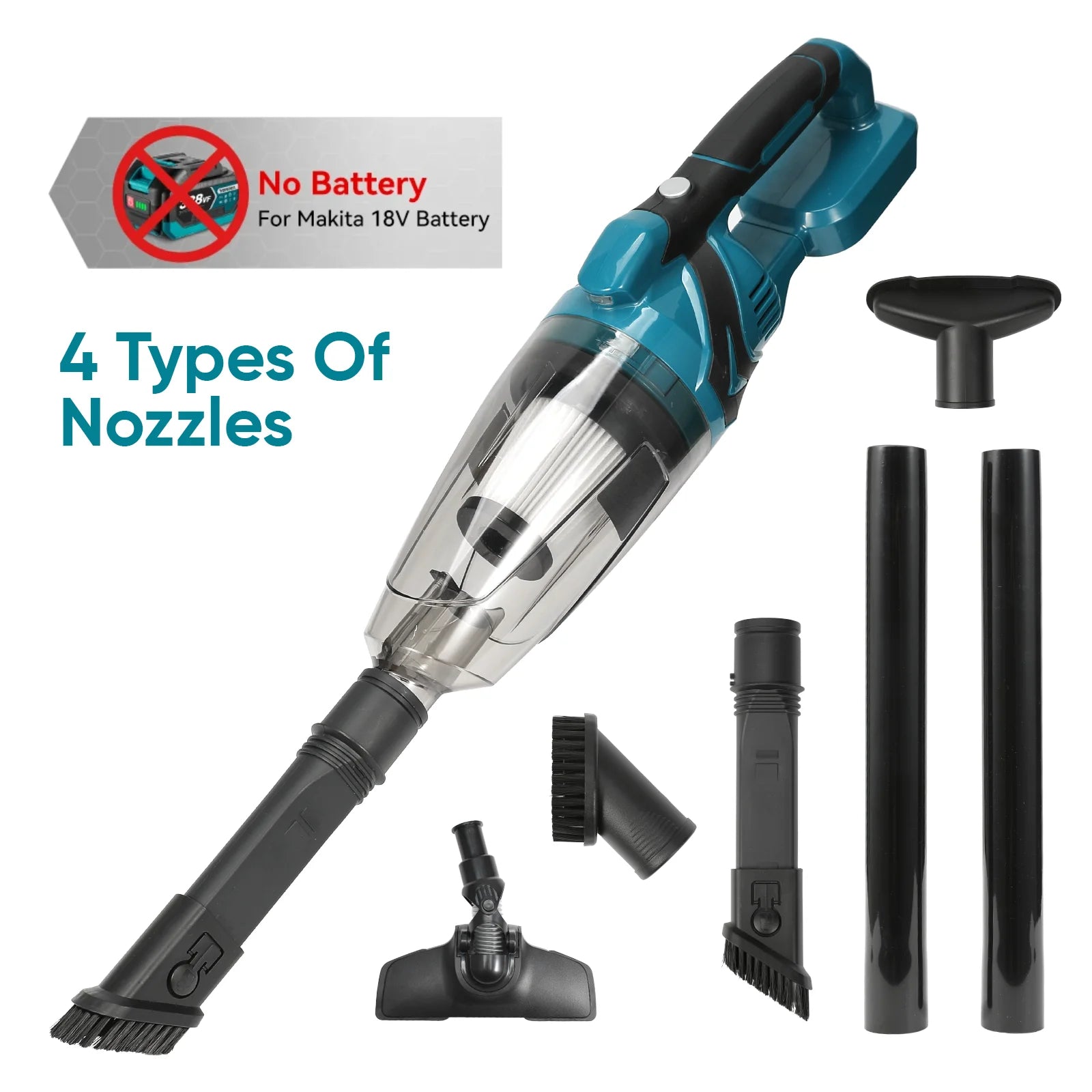 Kabelloser Handstaubsauger mit 10 kPa Saugkraft – Akku Staubsauger für Zuhause und Auto, Ergonomisches Design, 750 ml Staubbehälter 0