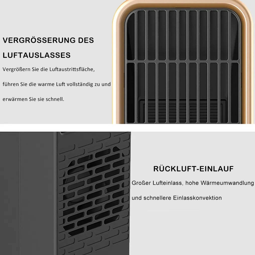 Keramik Heizlüfter 500W mit Thermostat – Energiesparend, Schnelles Heizen für Innenräume, Leise und Sicher 1