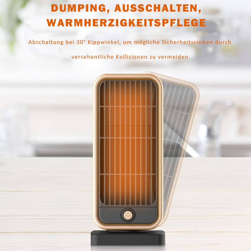 Keramik Heizlüfter 500W mit Thermostat – Energiesparend, Schnelles Heizen für Innenräume, Leise und Sicher 3