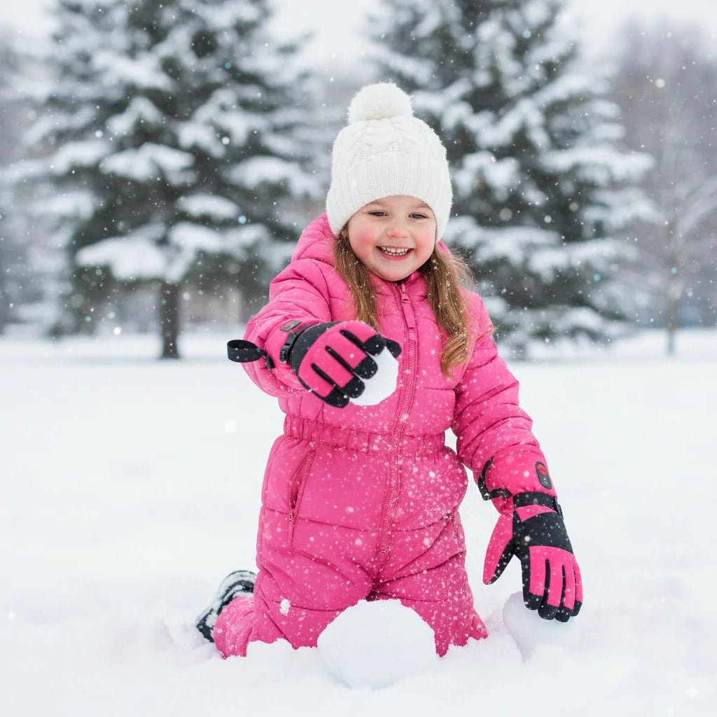 Kinder Heizhandschuhe mit Vollhandheizung – 8 Stunden Wärme, Wasserdicht, 3 Heizstufen für Winteraktivitäten 6