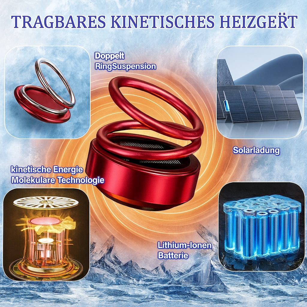 KinetiWarm - Tragbares Heizgerät für Kostenlose Wärme Ohne Strom 3