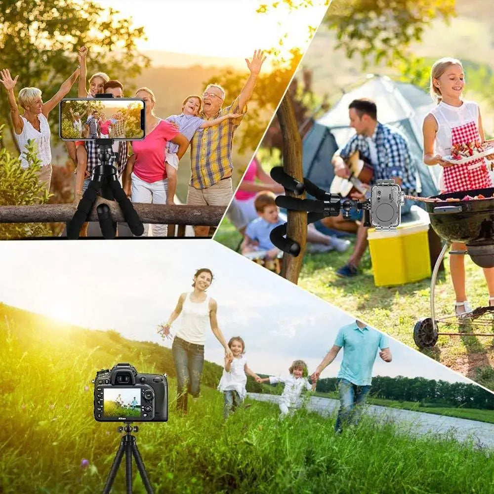 Kompaktes Smartphone Stativ mit Flexiblen Beinen und Bluetooth-Fernauslöser – Ideal für Handy Aufnahmen und Selfies 5