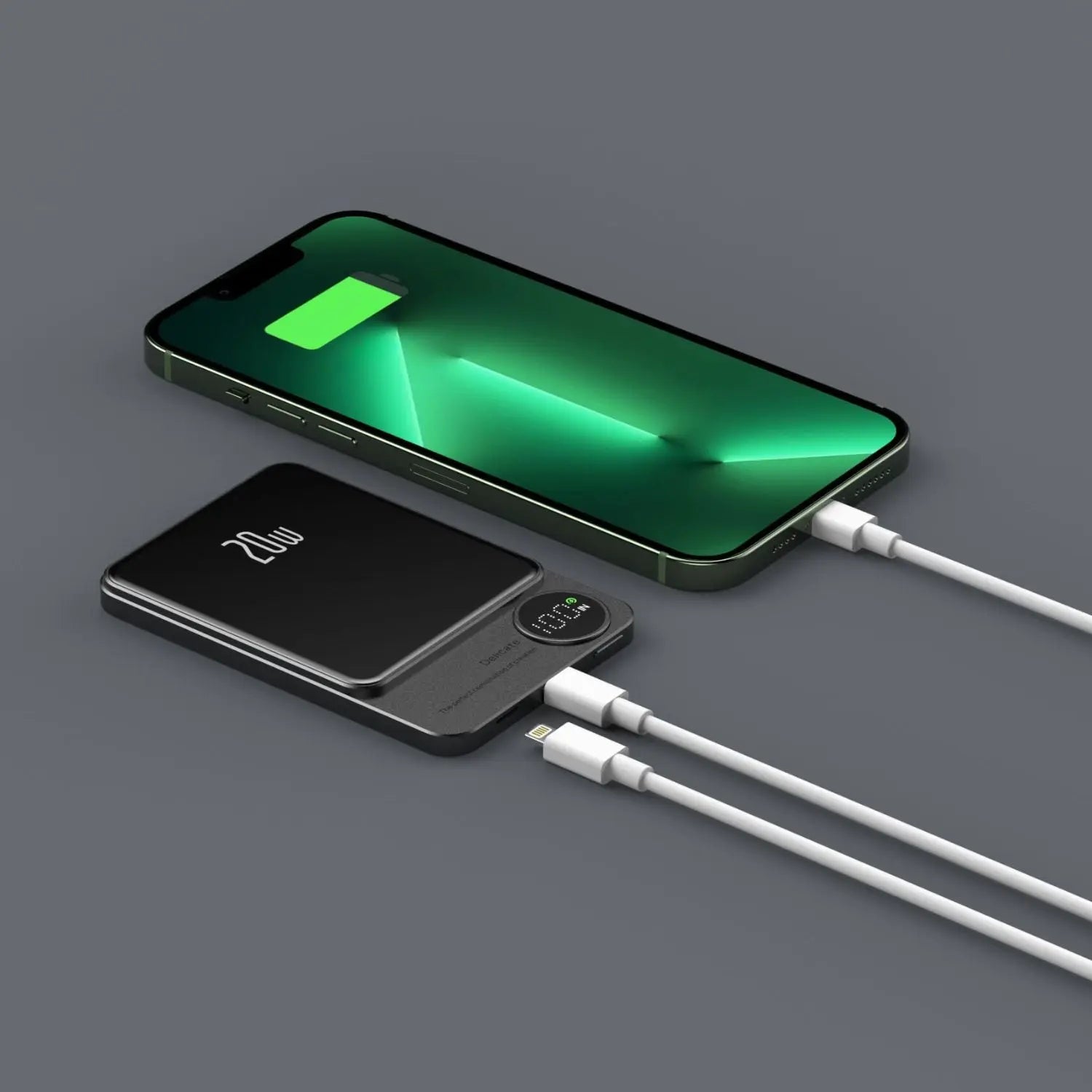 MagSafe Powerbank mit 10.000 mAh und Schnellladung – Magnetische Powerbank für iPhone und andere Geräte, tragbar und kompakt 2