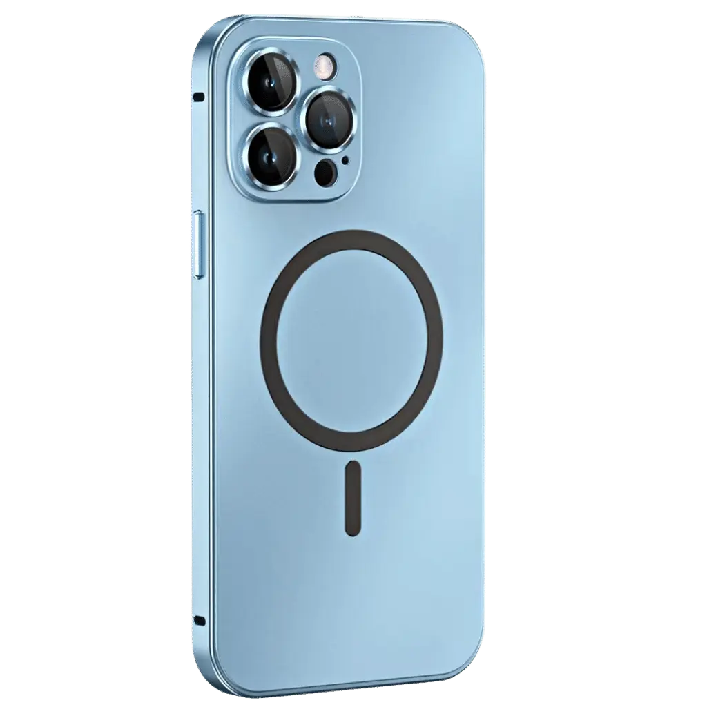 Magnetische Metallgehäuse für iPhone 14 Pro Max, Schlankes Design mit MagSafe-Technologie, Optimaler Schutz vor Stößen und Kratzern 13