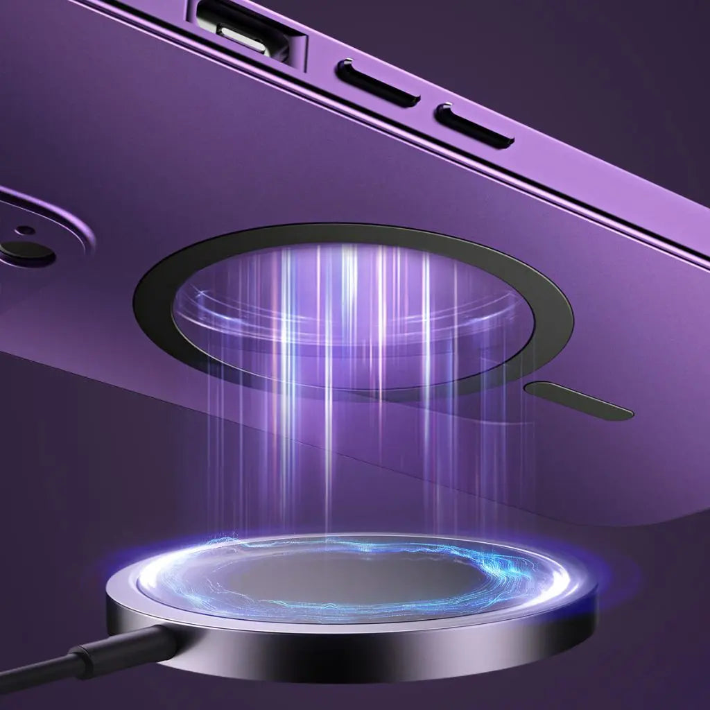 Magnetische Metallgehäuse für iPhone 14 Pro Max, Schlankes Design mit MagSafe-Technologie, Optimaler Schutz vor Stößen und Kratzern 3