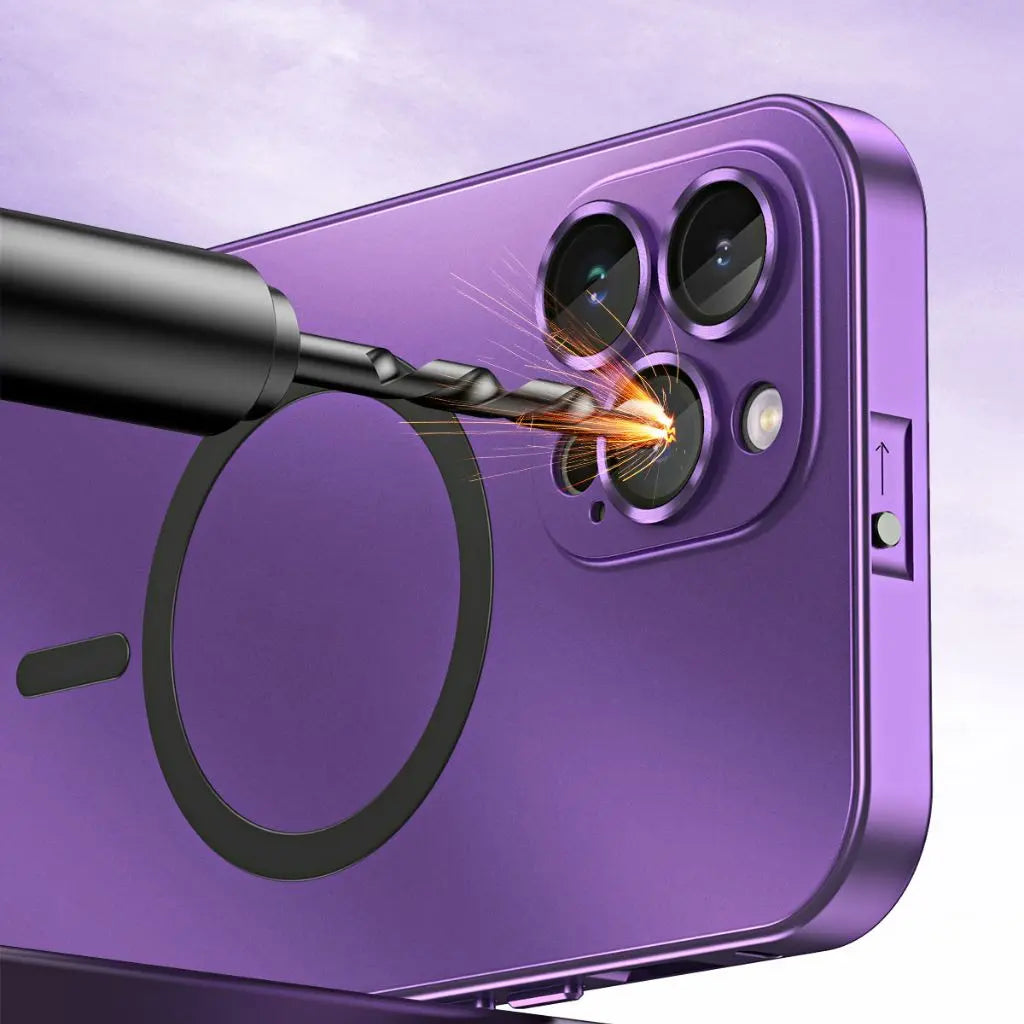 Magnetische Metallgehäuse für iPhone 14 Pro Max, Schlankes Design mit MagSafe-Technologie, Optimaler Schutz vor Stößen und Kratzern 5