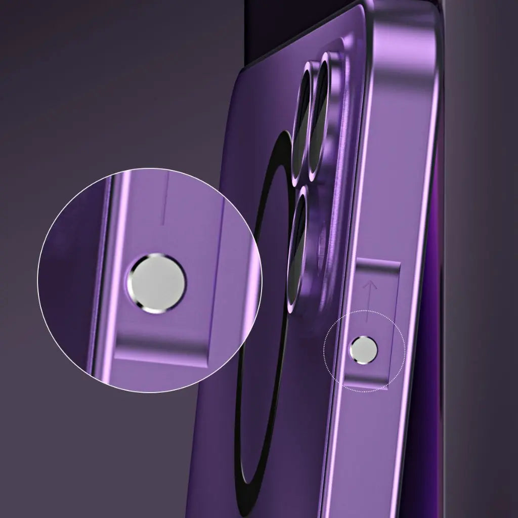 Magnetische Metallgehäuse für iPhone 14 Pro Max, Schlankes Design mit MagSafe-Technologie, Optimaler Schutz vor Stößen und Kratzern 7