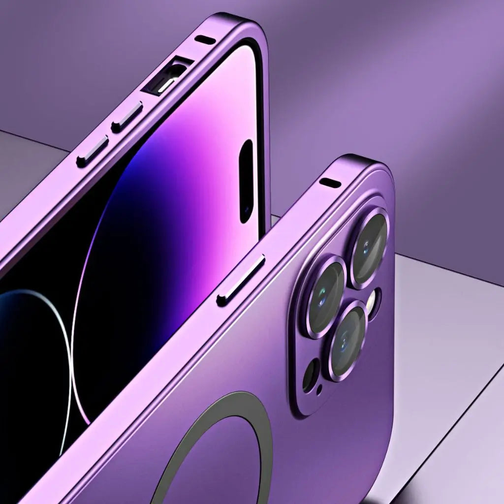 Magnetische Metallgehäuse für iPhone 14 Pro Max, Schlankes Design mit MagSafe-Technologie, Optimaler Schutz vor Stößen und Kratzern 8