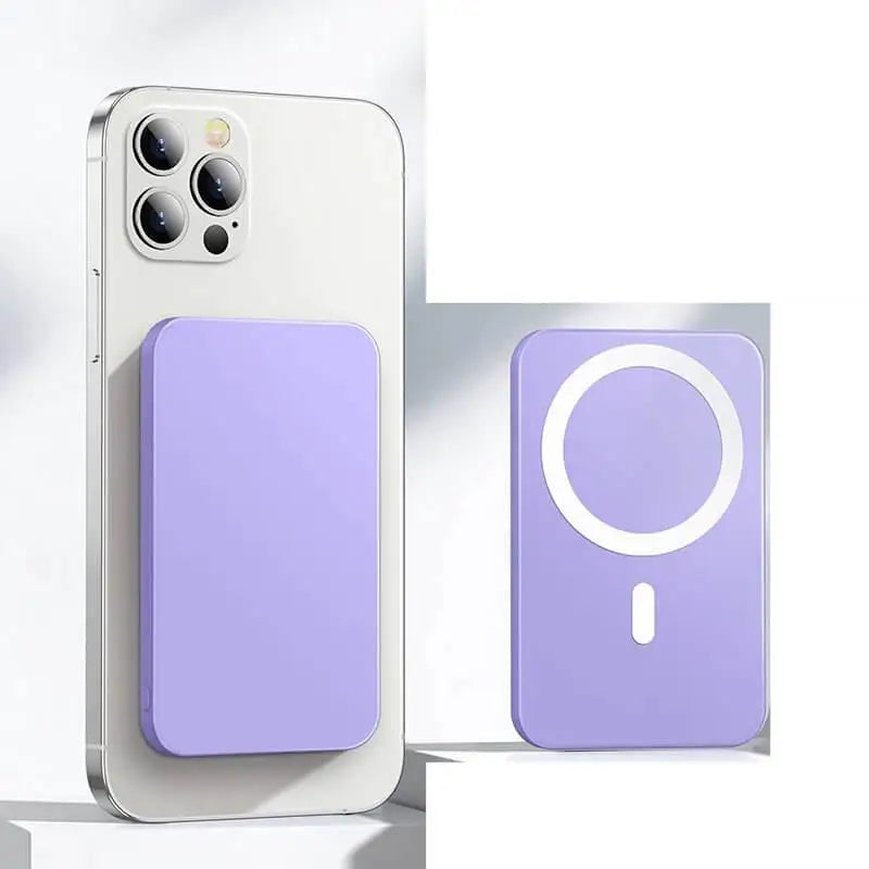 Magnetische Powerbank für iPhone mit 10000 mAh – Tragbare Magsafe Powerbank für Unterwegs, Leicht und Kompakt 7