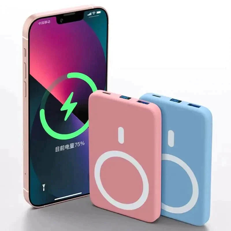 Magnetische Powerbank für iPhone mit 10000 mAh – Tragbare Magsafe Powerbank für Unterwegs, Leicht und Kompakt 9