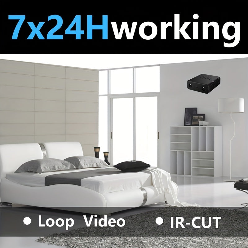 Mini Überwachungskamera mit Full HD, Nachtsicht und Live Übertragung auf Handy – Kompakte Kamera mit Bewegungserkennung und Loop-Aufzeichnung 5