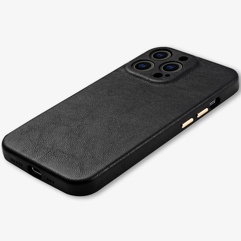 Premium-Lederhülle für iPhone 14 - Robuster Schutz & Stil 2