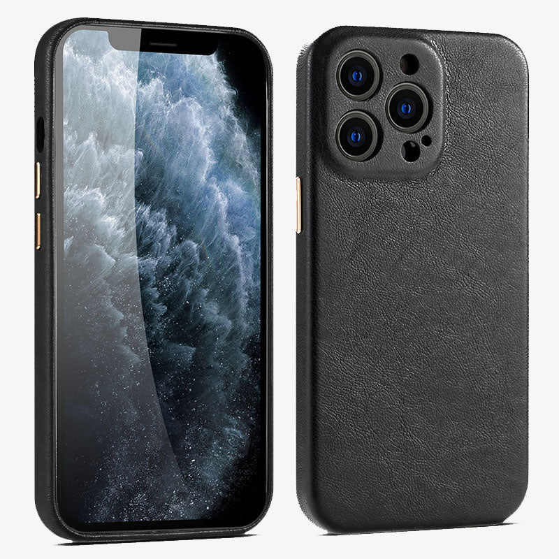 Premium-Lederhülle für iPhone 14 - Robuster Schutz & Stil 5