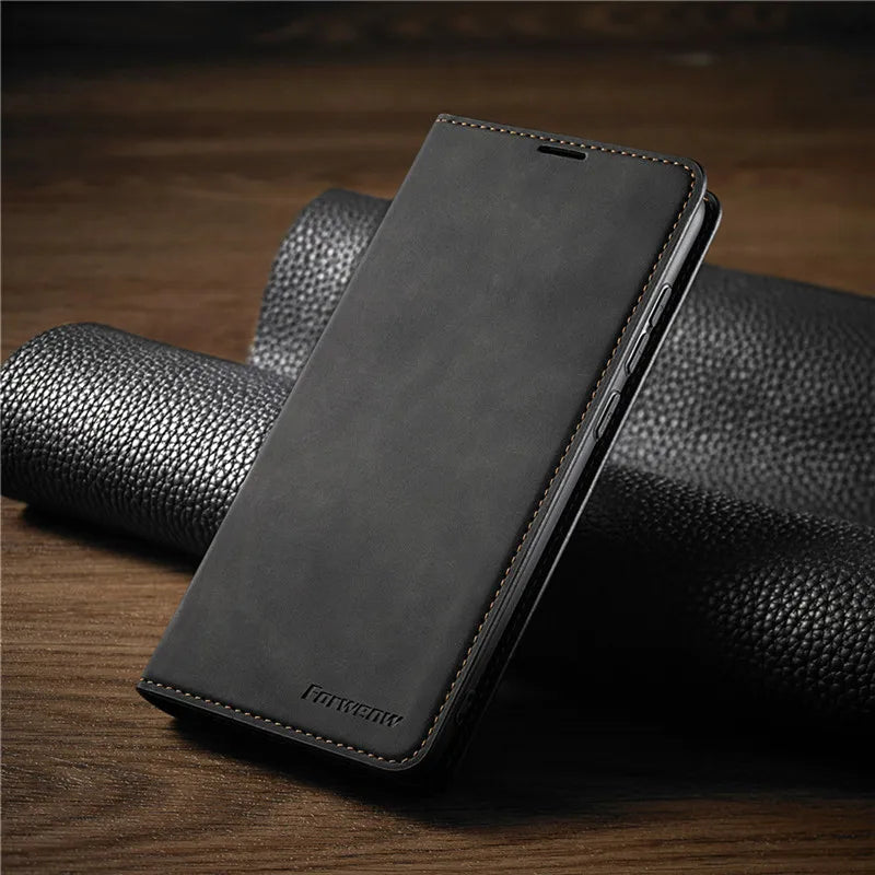 Premium Leder Handyhülle für iPhone 13 und iPhone 14 mit Magnetverschluss – Stilvoller Schutz und Elegantes Design 0