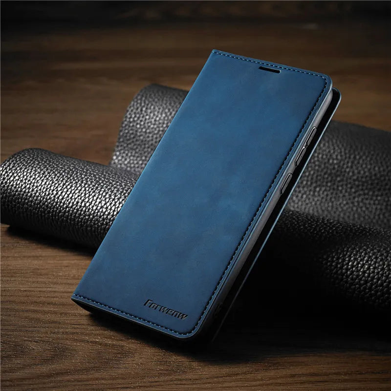 Premium Leder Handyhülle für iPhone 13 und iPhone 14 mit Magnetverschluss – Stilvoller Schutz und Elegantes Design 3